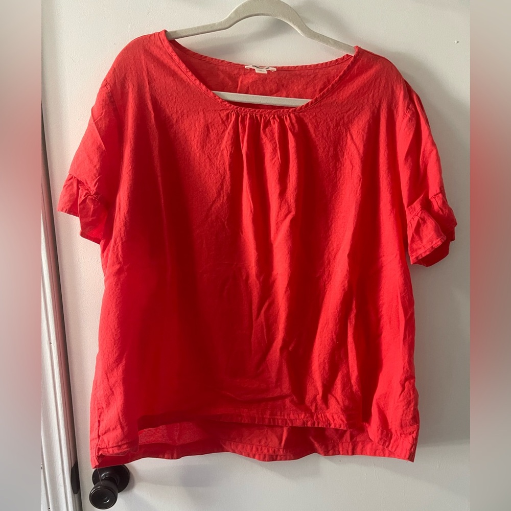 GoodThreads Blouse with Ruffle Sleeve, size XL